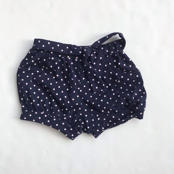 Navy blue polka dot bubble shorts EUC 2T - Picture 5 of 5